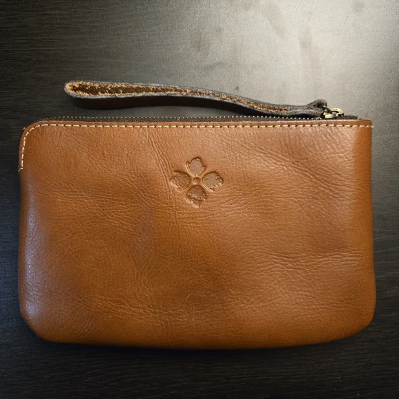 Patricia Nash Cassini Tooled Leather Wristlet Clutch Florence Brown - Picture 9 of 9